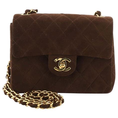 vintage chanel suede bag|genuine chanel bag.